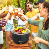 Rauchfreier Tischgrill BBQ Holzkohlegrill mit Ventilator für balkon Galeras Katalog