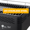 Barbecue de table au charbon de bois sans fumée avec ventilateur Merapi 