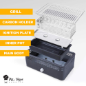 Barbecue de table au charbon de bois sans fumée avec ventilateur Merapi Prix