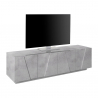 TV-Schrank 4 Türen 2 Fächer modernes Design Ping Low L Concrete Verkauf