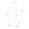 Mehrzweck Design Schuhschrank 4 Türen 8 Fächer Ping Dress Ardesia Katalog