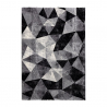 Tappeto design moderno geometrico rettangolare grigio nero Milano GRI011 Vendita