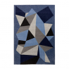 Tappeto soggiorno design geometrico moderno grigio blu Milano BLU016 Vendita