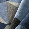 Tappeto soggiorno design geometrico moderno grigio blu Milano BLU016 Offerta
