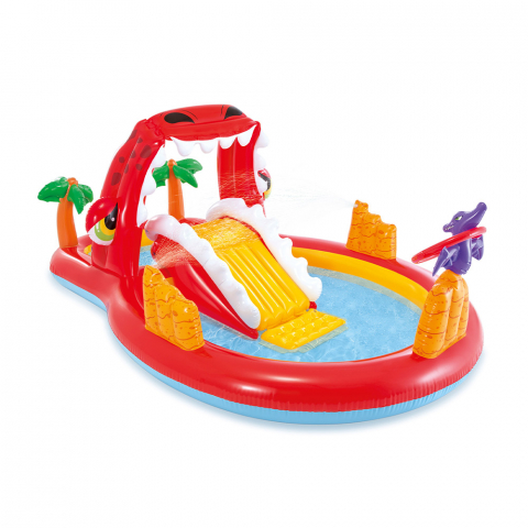 Piscine pour Enfants Happy Dino Play Center avec jeux Intex 57160 Promotion