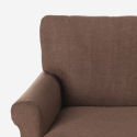 Epoque Modernes 2-Sitzer-Sofa im klassischen Design für Wohnzimmer aus Stoff 