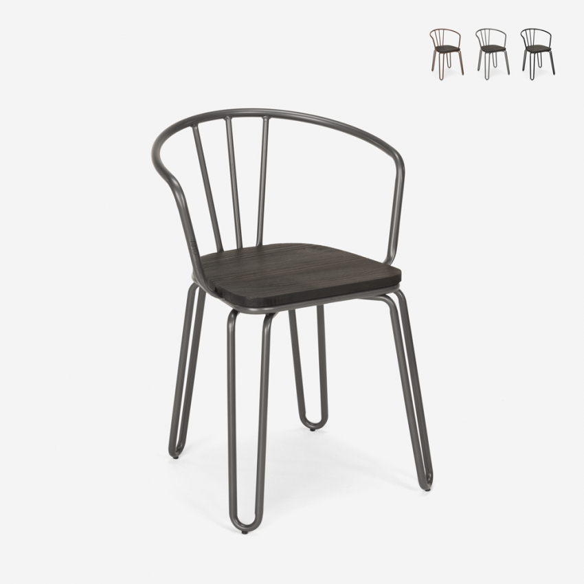 sedie stile design industriale acciaio braccioli per bar e cucina ferrum arm Sconti sedie stile design industriale acciaio braccioli per bar e cucina ferrum arm Sconti