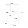 sedie stile design industriale acciaio braccioli per bar e cucina ferrum arm 