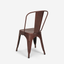 stühle im industriedesign aus metall vintage shabby chic stil Lix steel old 