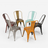 stühle im industriedesign aus metall vintage shabby chic stil steel old 