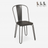 sedie design industriale stile acciaio per bar e cucina ferrum one Promozione