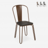 sedie design industriale stile acciaio per bar e cucina ferrum one Offerta
