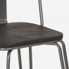 sedie design industriale stile acciaio per bar e cucina ferrum one Modello