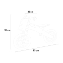 Vélo en bois à deux roues sans pédales et panier pour enfant balance bike Ride Choix