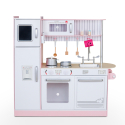 Grande cuisine de jeu en bois pour filles avec casseroles accessoires et sons Chef Star Remises
