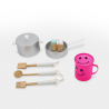 Grande cuisine de jeu en bois pour filles avec casseroles accessoires et sons Chef Star Réductions