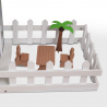 Maison de poupée en bois 3 étages avec accessoires filles Pretty House XXL Remises