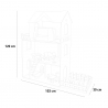 Maison de poupée en bois 3 étages avec accessoires filles Pretty House XXL Réductions