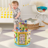 Cube d'activités hexagonal multi-jeux en bois pour enfants Fantasy Land Vente