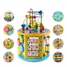 Cube d'activités hexagonal multi-jeux en bois pour enfants Fantasy Land Réductions