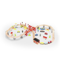 Circuit de train en bois jouet pour enfants 70 pièces Mr Ciuf Offre