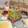 Chariot de jeu multi-activités en bois pour les premiers pas de vos enfants Magic Box Vente