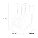 Carrello giocattolo multiattività primi passi in legno per bambini Magic Box Sconti