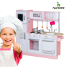 Grande cuisine de jeu en bois pour filles avec casseroles accessoires et sons Chef Star Offre