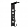 Pannello colonna doccia in acciaio con miscelatore cascata idromassaggio display LED Abano Vendita