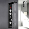 Stahlduschsäulenverkleidung mit LED-Display-Hydromassage-Wasserfallmischer Abano Aktion
