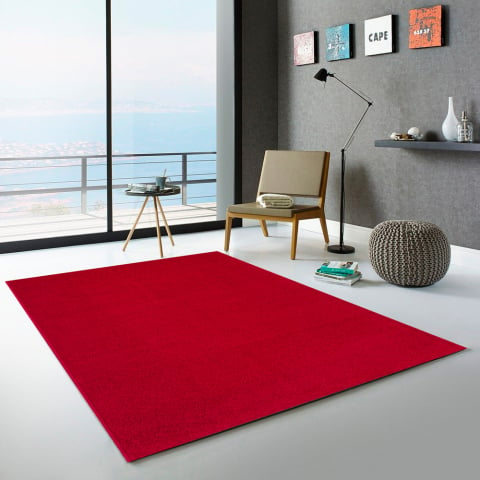 Frisee Antistress moderner roter Teppich für Wohnzimmer Casacolora CCROS
