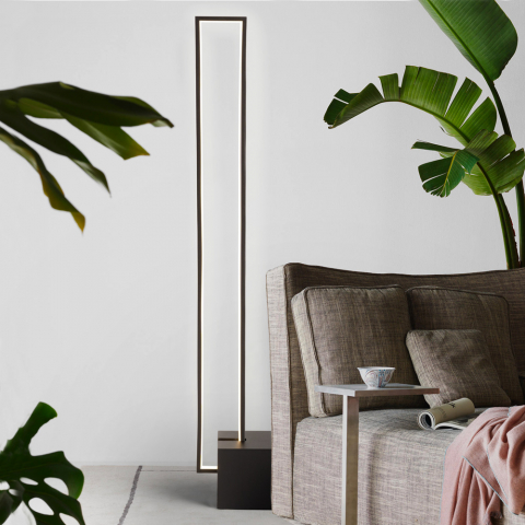 Lampadaire LED design rectangulaire minimaliste moderne Sirio Promotion