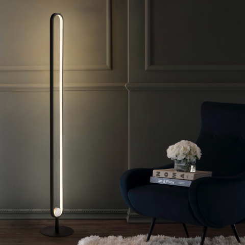 Lampadaire LED su pied pour Salon au Design Moderne et élégant Polluce Promotion