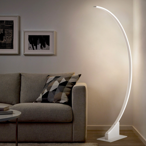 Moderne Wohnzimmer Stehlampe LED gewölbt Aldebaran Aktion