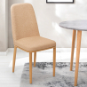 Design Stühle für Küchen Bars Restaurants Stoff und Metall mit Holzeffekt Davos Light Sales