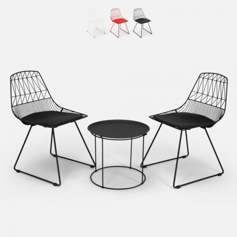 Set Tisch und 2 Stühle für Haus Bar Garten im Innen- und Außenbereich Etzy Aktion