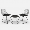 Set tavolo e 2 sedie design da interno ed esterno giardino casa bar Etzy Stock