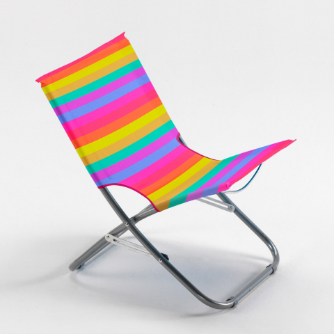 Chaise longue pliante de jardin piscine multicolore Rodeo Rainbow Promotion
