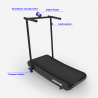 Tapis roulant incurvé pliant magnétique Essential Réductions