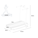 Tapis roulant incurvé pliant magnétique Essential Dimensions