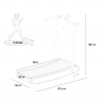 Tapis roulant incurvé pliant magnétique Essential Dimensions
