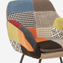 Sedia poltrona a dondolo design moderno patchwork tessuto Woodpecker Costo