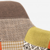 Sedia poltrona a dondolo design moderno patchwork tessuto Woodpecker Acquisto