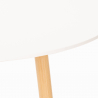 Tavolo rotondo in legno design wooden 100cm cucina bar ristorante Moss Catalogo