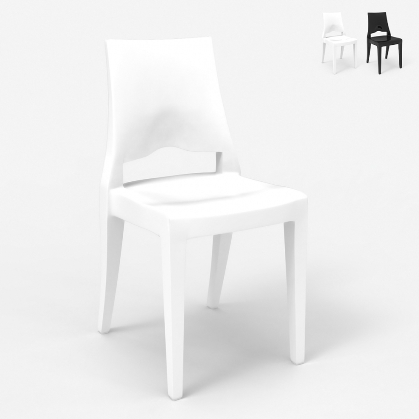 Stapelbare Stühle mit modernem Design Restaurant Küche Bar Scab Glenda Verkauf