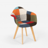 Fauteuil patchwork de cuisine et salon au design nordique Herion 