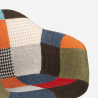 Fauteuil patchwork de cuisine et salon au design nordique Herion 
