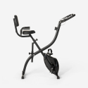 Conseres Platzsparender faltbarer Fahrrad-Heimtrainer 2in1 Fitness Rückenlehne Sensoren  Angebot