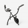 Cyclette pieghevole salvaspazio da camera 2in1 fitness schienale sensori Conseres Offerta