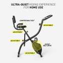 Conseres Platzsparender faltbarer Fahrrad-Heimtrainer 2in1 Fitness Rückenlehne Sensoren  Katalog